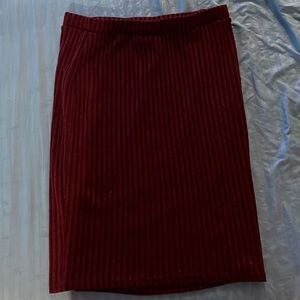 Charlotte Russe fitted wine skirt size XL